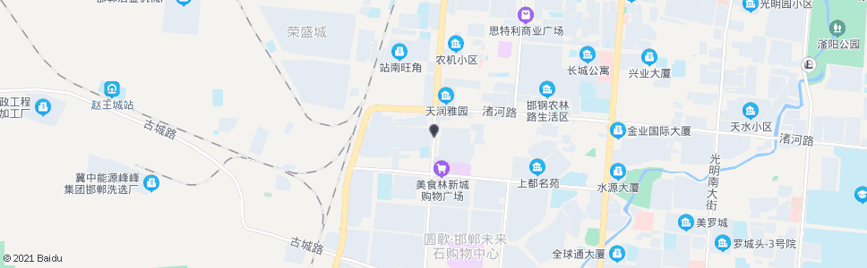 邯郸浴新大街渚河路口_公交站地图_邯郸公交_妙搜公交查询2024