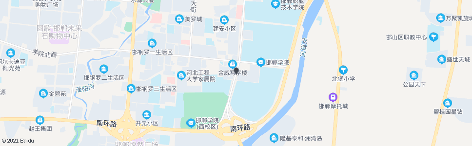 邯郸滏河大街学院路口_公交站地图_邯郸公交_妙搜公交查询2024