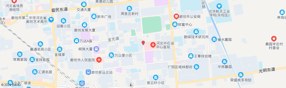 廊坊管道局医院_公交站地图_廊坊公交_妙搜公交查询2024