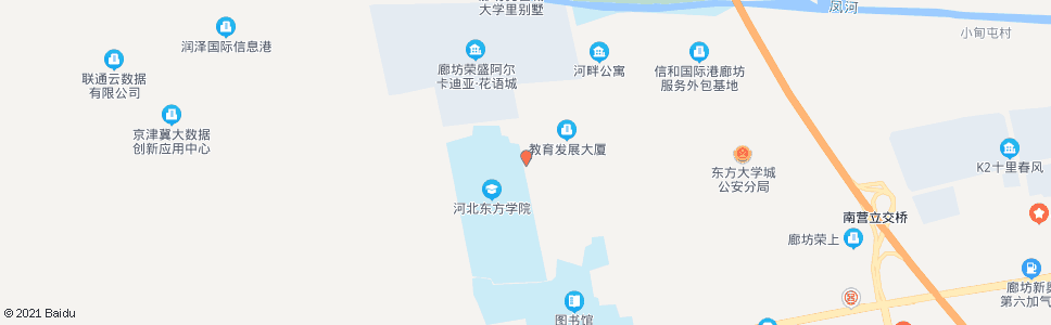 廊坊大学城管委会_公交站地图_廊坊公交_妙搜公交查询2024