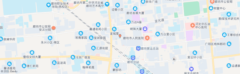 廊坊第二小学_公交站地图_廊坊公交_妙搜公交查询2024