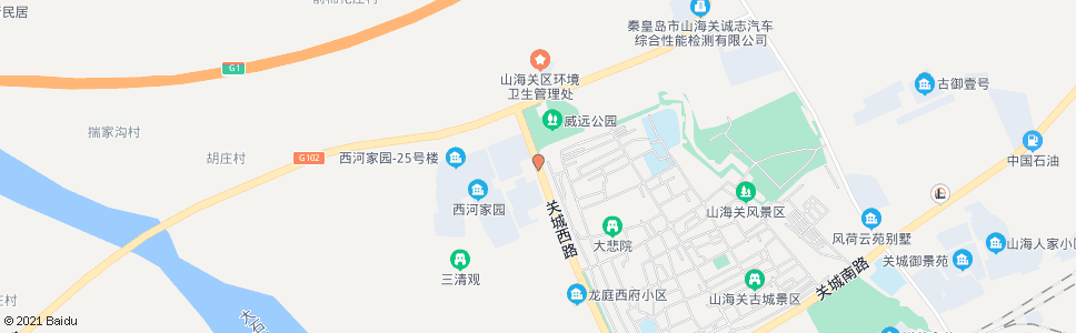 秦皇岛西河家园_公交站地图_秦皇岛公交_妙搜公交查询2024