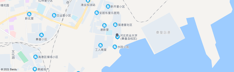 秦皇岛海洋学院_公交站地图_秦皇岛公交_妙搜公交查询2024