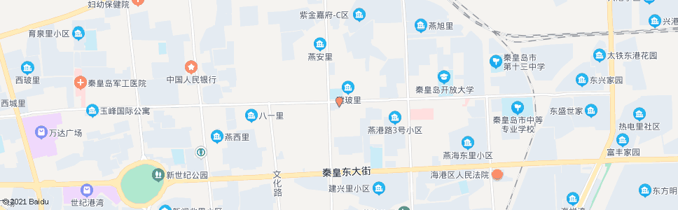 秦皇岛秦皇岛首创水务公司_公交站地图_秦皇岛公交_妙搜公交查询2024