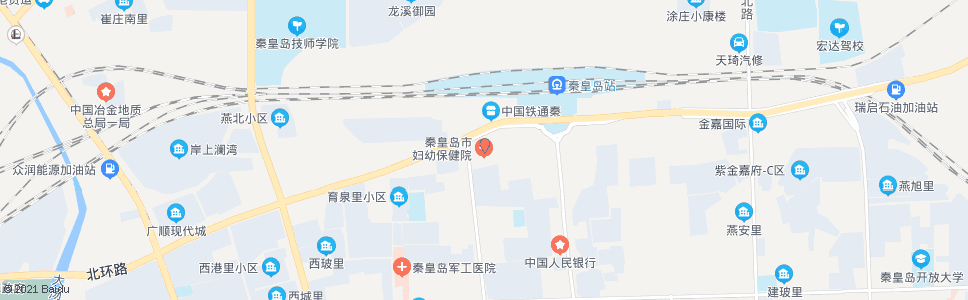 秦皇岛妇幼保健院(红旗路)_公交站地图_秦皇岛公交_妙搜公交查询2024