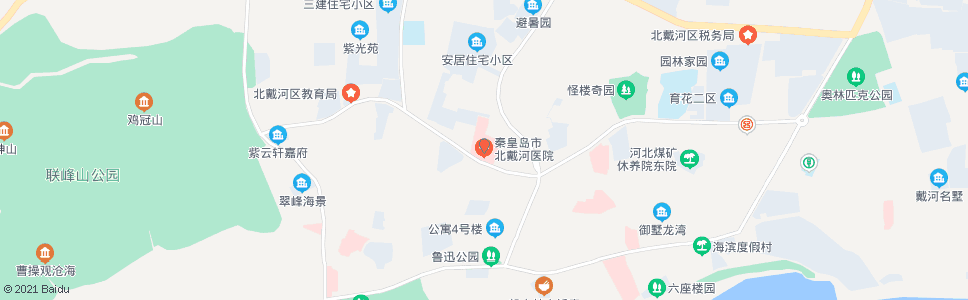 秦皇岛北戴河医院_公交站地图_秦皇岛公交_妙搜公交查询2024