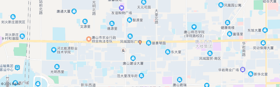 唐山中信北新道支行_公交站地图_唐山公交_妙搜公交查询2024