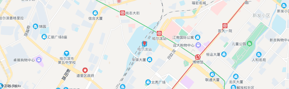 哈尔滨机场路道口_公交站地图_哈尔滨公交_妙搜公交查询2024