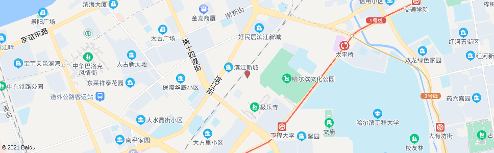 哈尔滨哈尔滨工业高级技工学校_公交站地图_哈尔滨公交_妙搜公交查询2024