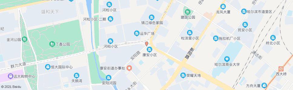 哈尔滨康安路(前进路路口)_公交站地图_哈尔滨公交_妙搜公交查询2024