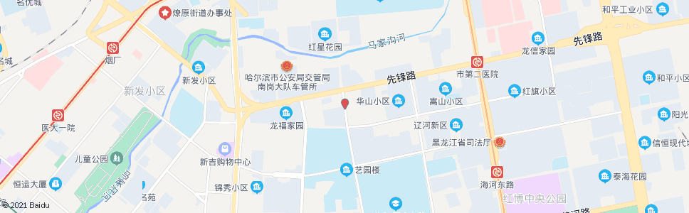 哈尔滨先锋路(华山路路口)_公交站地图_哈尔滨公交_妙搜公交查询2024