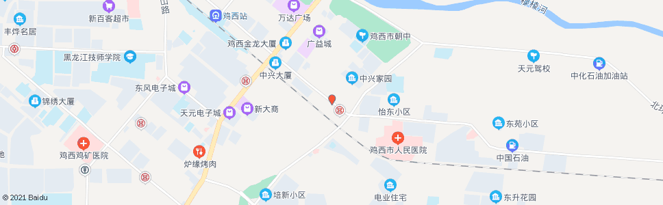 鸡西热电厂_公交站地图_鸡西公交_妙搜公交查询2024