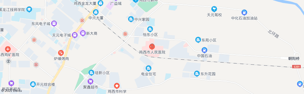 鸡西市医院_公交站地图_鸡西公交_妙搜公交查询2024