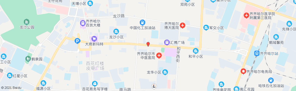 齐齐哈尔友谊家俱城(龙华路)_公交站地图_齐齐哈尔公交_妙搜公交查询2024