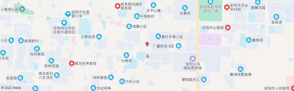 安阳平原路德隆街口_公交站地图_安阳公交_妙搜公交查询2024