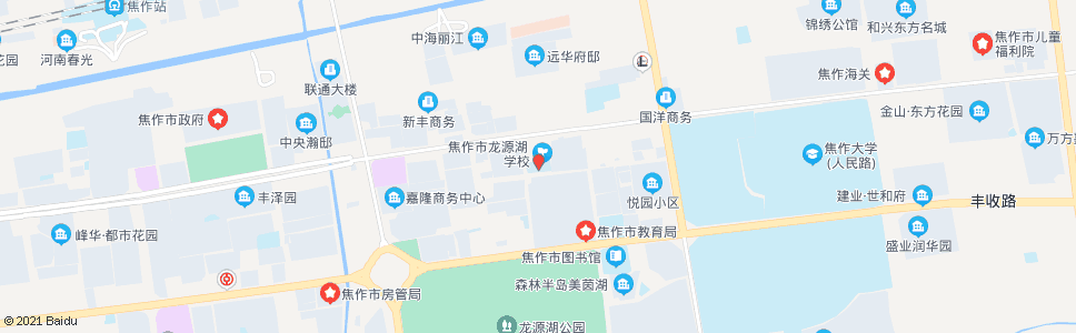 焦作龙源湖学校_公交站地图_焦作公交_妙搜公交查询2024