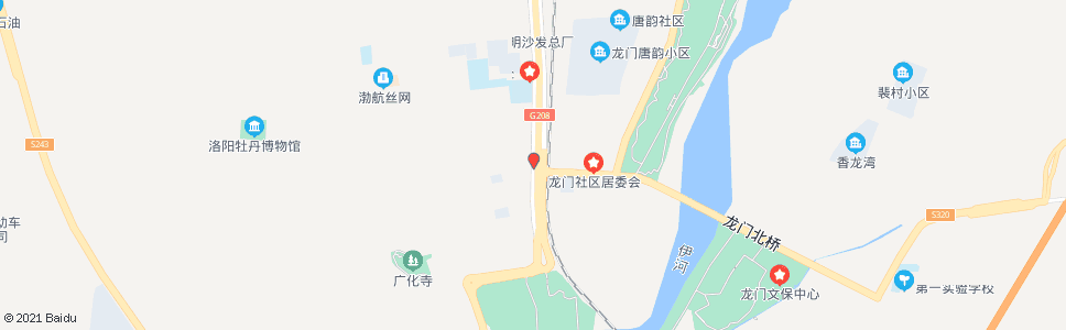 洛阳龙门大道海校街口_公交站地图_洛阳公交_妙搜公交查询2024