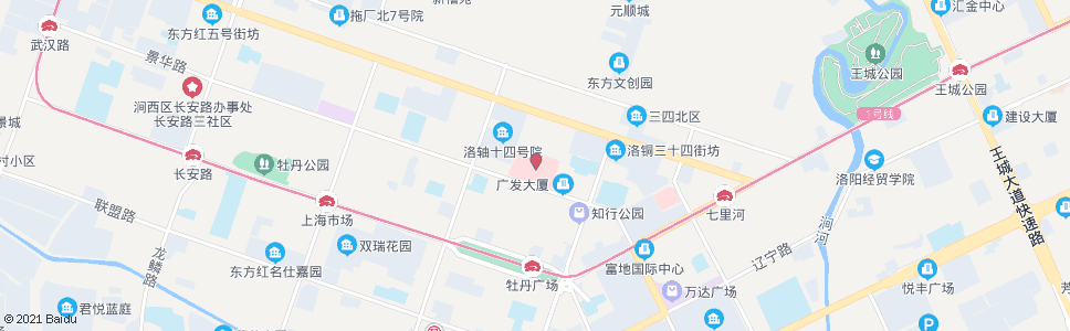 洛阳河科大一附院(景华路皖中路口)_公交站地图_洛阳公交_妙搜公交查询2024