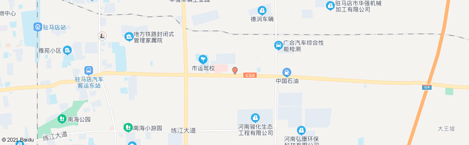 驻马店化肥厂_公交站地图_驻马店公交_妙搜公交查询2024