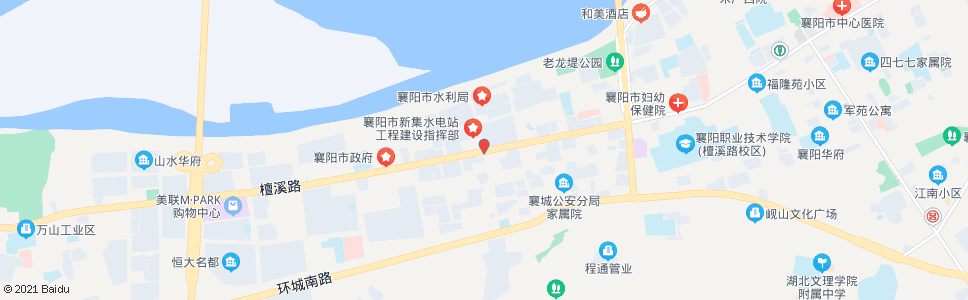 襄阳内环路虎头山路口1_公交站地图_襄阳公交_妙搜公交查询2024