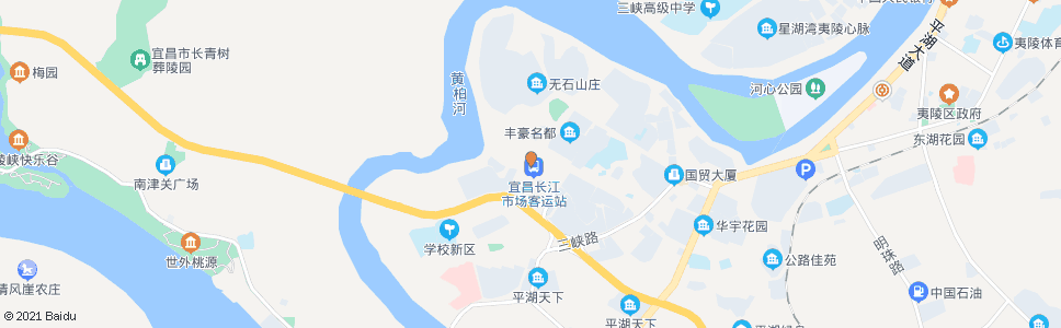 宜昌长江市场客运南站_公交站地图_宜昌公交_妙搜公交查询2024