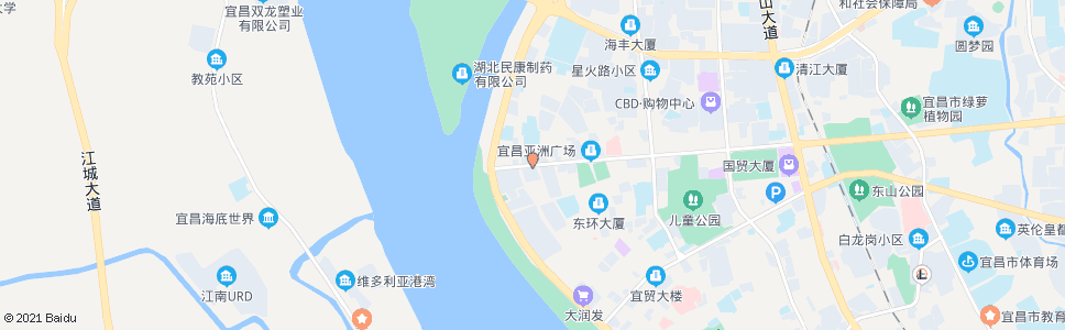 宜昌现代城市广场_公交站地图_宜昌公交_妙搜公交查询2024