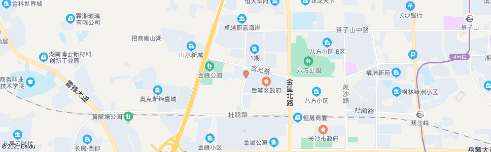 长沙含光路谷丰路口_公交站地图_长沙公交_妙搜公交查询2025