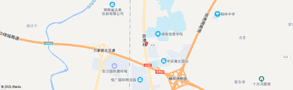 长沙安华加油站_公交站地图_长沙公交_妙搜公交查询2024
