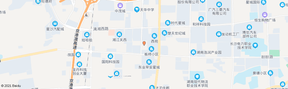 长沙板桥小学东_公交站地图_长沙公交_妙搜公交查询2024