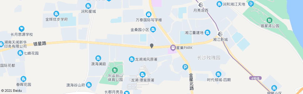 长沙银星路桑梓路口_公交站地图_长沙公交_妙搜公交查询2025