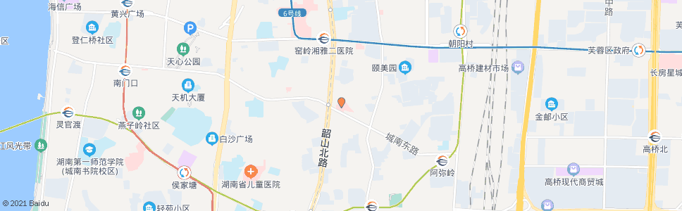 长沙长沙市妇幼保健院(长岭)_公交站地图_长沙公交_妙搜公交查询2024