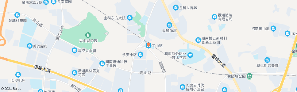 长沙望青路尖山路口_公交站地图_长沙公交_妙搜公交查询2024