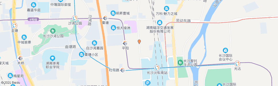 长沙花候路曲塘路口_公交站地图_长沙公交_妙搜公交查询2025