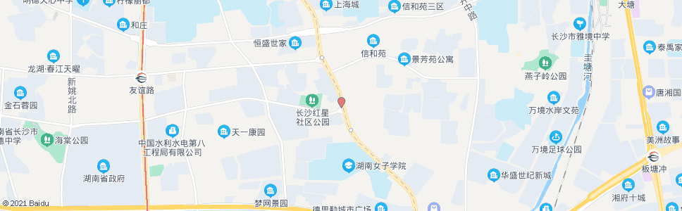 长沙新韶山路口_公交站地图_长沙公交_妙搜公交查询2025