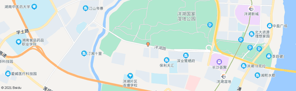 长沙洋湖大道罗谷塘路口_公交站地图_长沙公交_妙搜公交查询2025