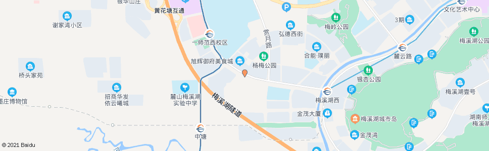 长沙梅溪湖路东方红路口_公交站地图_长沙公交_妙搜公交查询2024