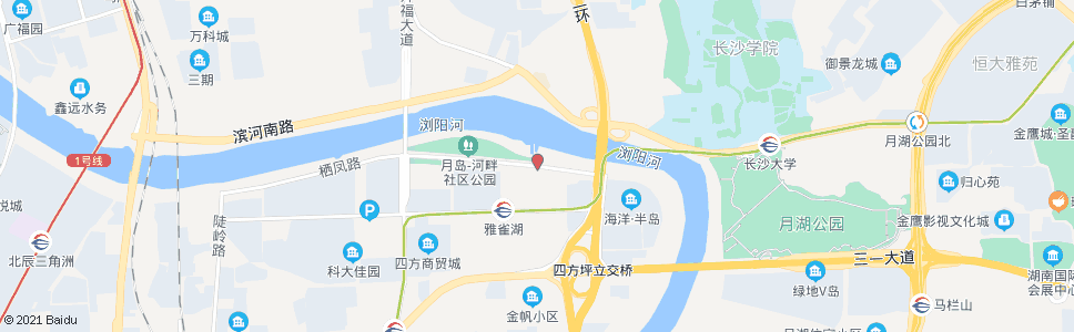 长沙德雅路口_公交站地图_长沙公交_妙搜公交查询2024