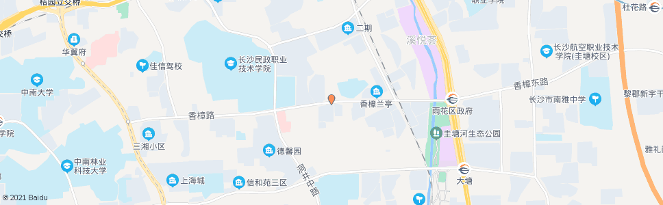 长沙一字墙_公交站地图_长沙公交_妙搜公交查询2024