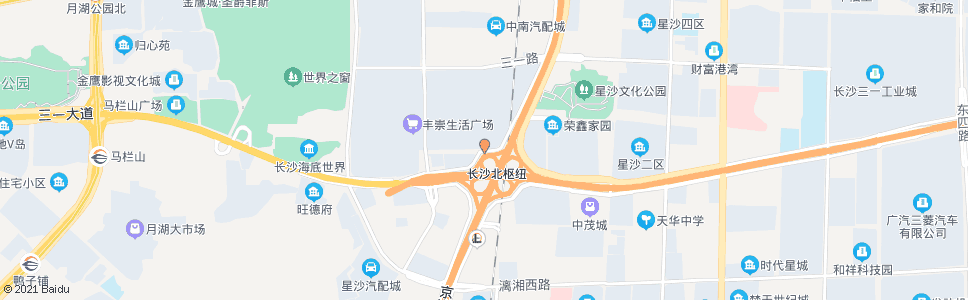 长沙西霞路石塘路口_公交站地图_长沙公交_妙搜公交查询2025