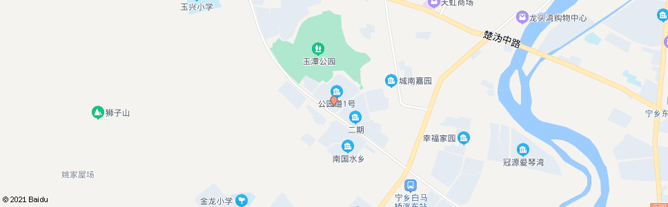 长沙公园道一号_公交站地图_长沙公交_妙搜公交查询2025