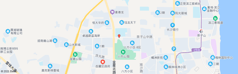 长沙茶子山路观沙路口_公交站地图_长沙公交_妙搜公交查询2024