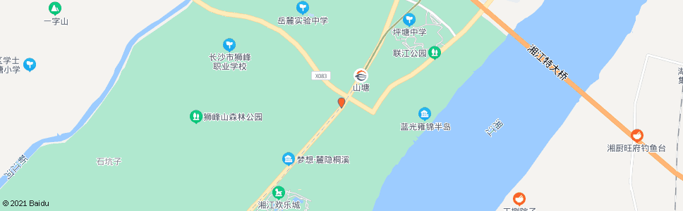 长沙山塘村_公交站地图_长沙公交_妙搜公交查询2025