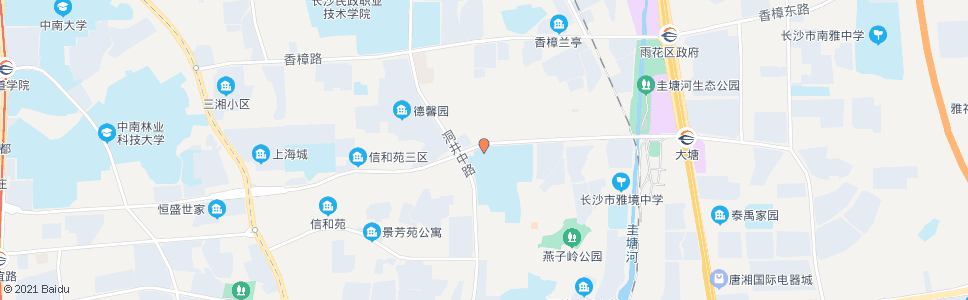 长沙环保学院北门_公交站地图_长沙公交_妙搜公交查询2025