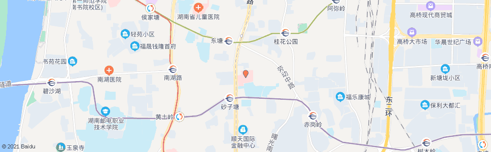 长沙省中医附一院(东塘南)_公交站地图_长沙公交_妙搜公交查询2024