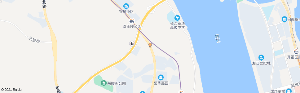 长沙银杉路岳华路口_公交站地图_长沙公交_妙搜公交查询2025