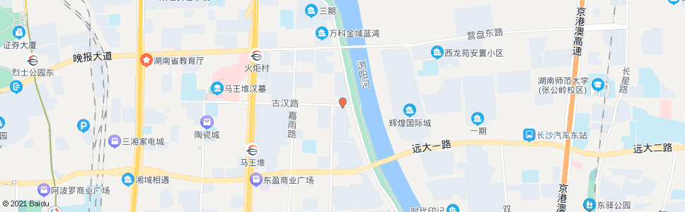 长沙古汉路古曲路口_公交站地图_长沙公交_妙搜公交查询2024