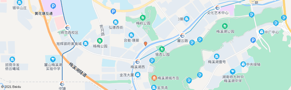 长沙踏雪路看云路口_公交站地图_长沙公交_妙搜公交查询2024