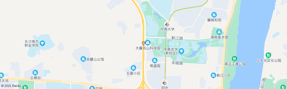 长沙桃园村_公交站地图_长沙公交_妙搜公交查询2024