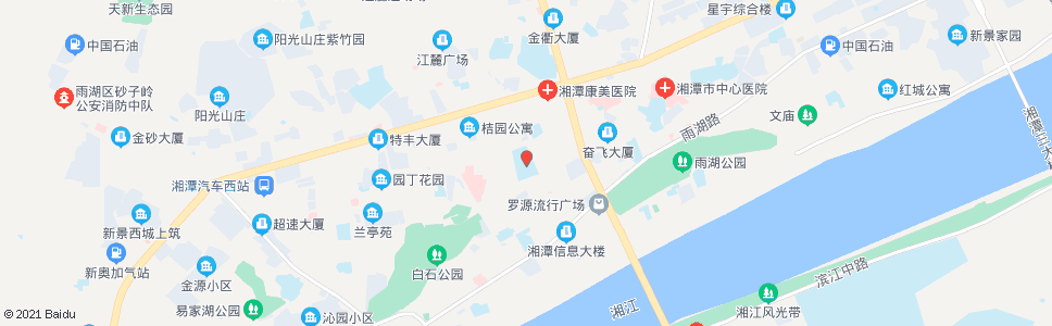 湘潭二中_公交站地图_湘潭公交_妙搜公交查询2024