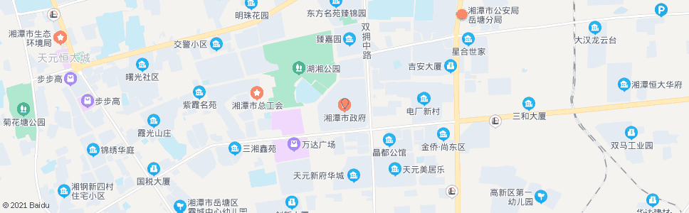 湘潭市政府_公交站地图_湘潭公交_妙搜公交查询2024